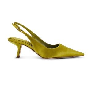 NWT and box Sam Edelman sling back heels in greentini size 6